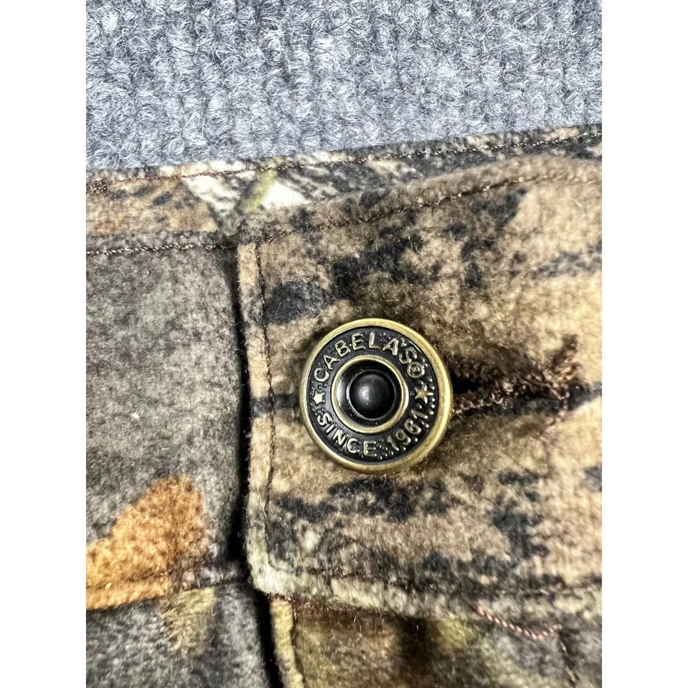 Cabelas Mens 3XL Mossy Oak Break-Up Insulated Full Side Zip Hunting Pants Camo